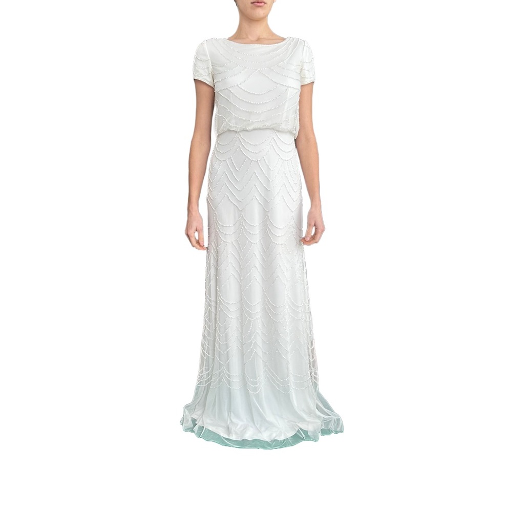 ADRIANNA PAPELL Beaded Gown